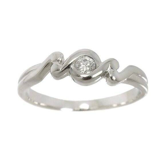 Christian Dior Diamond Ring Pt Platinum size4(US) 90238709 - Picture 1 of 9